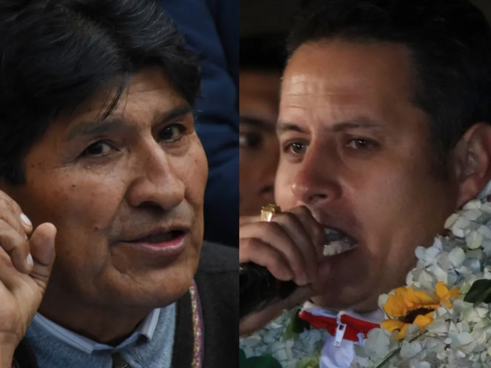 Evo Morales y Edman Lara. Fotos: APG 