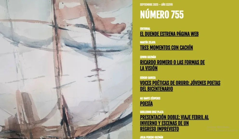 Portada de la primera edición digital de El Duende. FOTO: El Duende