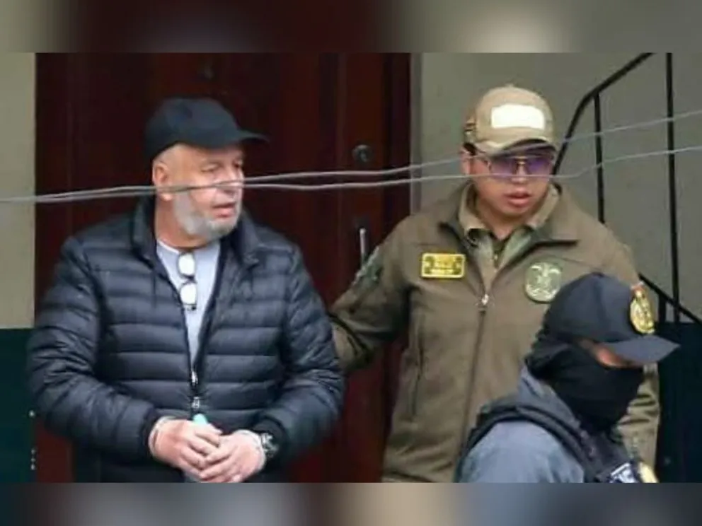 Arturo Murillo, al momento de ser trasladado a juzgados. Foto: Visión 360