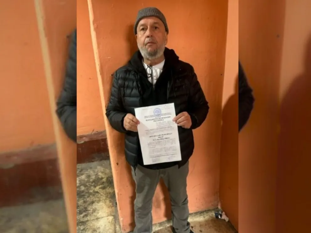 Murillo, con el mandamiento de detención preventiva. Foto: Red Uno 