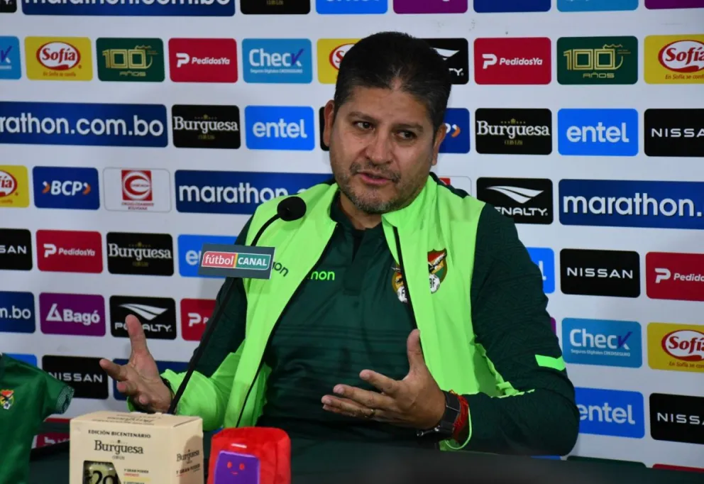 Villegas durante la conferencia de prensa de este lunes. Foto: APG.