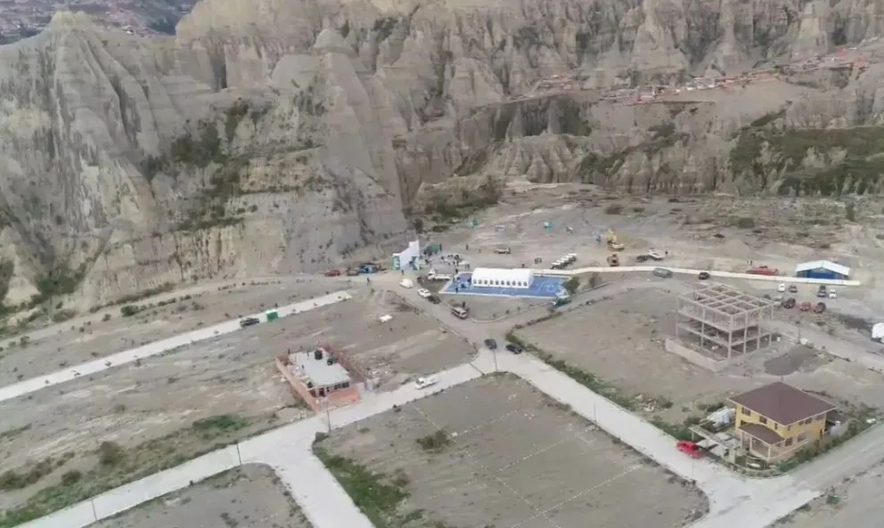 Los terrenos donde se construye la Casa de la Verde. Foto: Archivo.