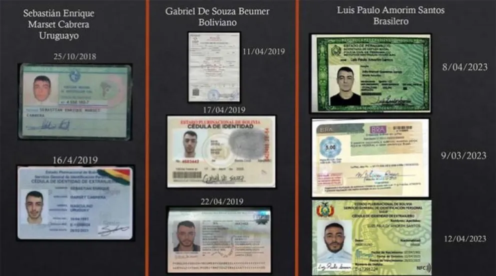 En 2023 se descubrió que Marset tenía documentos de identidad bolivianos. Foto: 2023