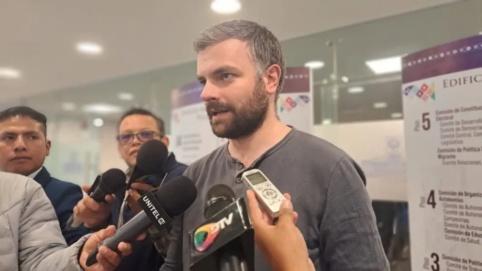 Ormachea, durante una rueda de prensa realizada previamente. Foto: DTV