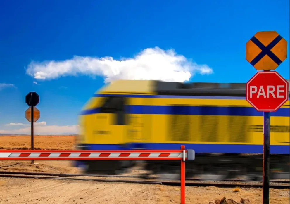 Señalización ferroviaria en una imagen referencial. Foto: ABI