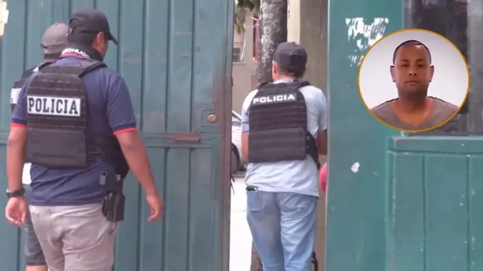 Allanamiento en la ciudad de Santa Cruz de la Sierra. FOTO: Captura de video de Red Uno