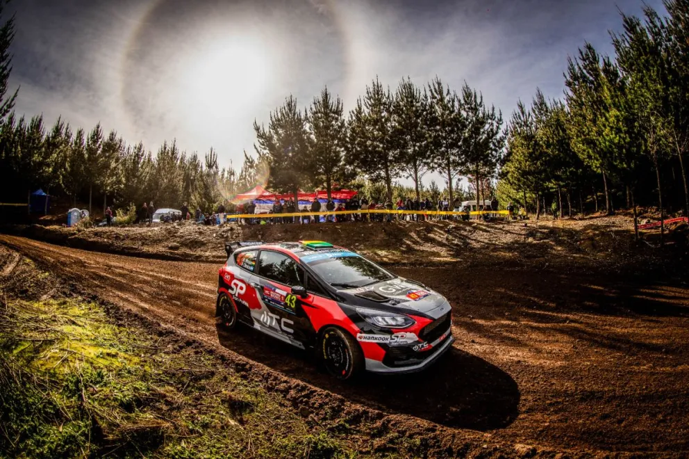 El piloto cruceño durante la primera etapa en Chile. Foto: Prensa Bruun.