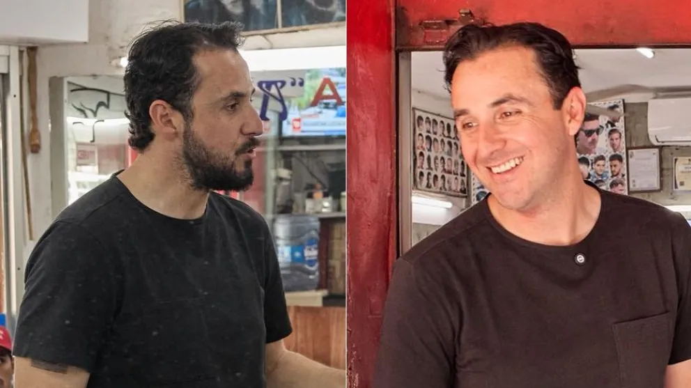 El candidato a vicepresidente de Libre se afeitó la tarde de este viernes. Fotos: Composición / JP Velasco (Facebook)