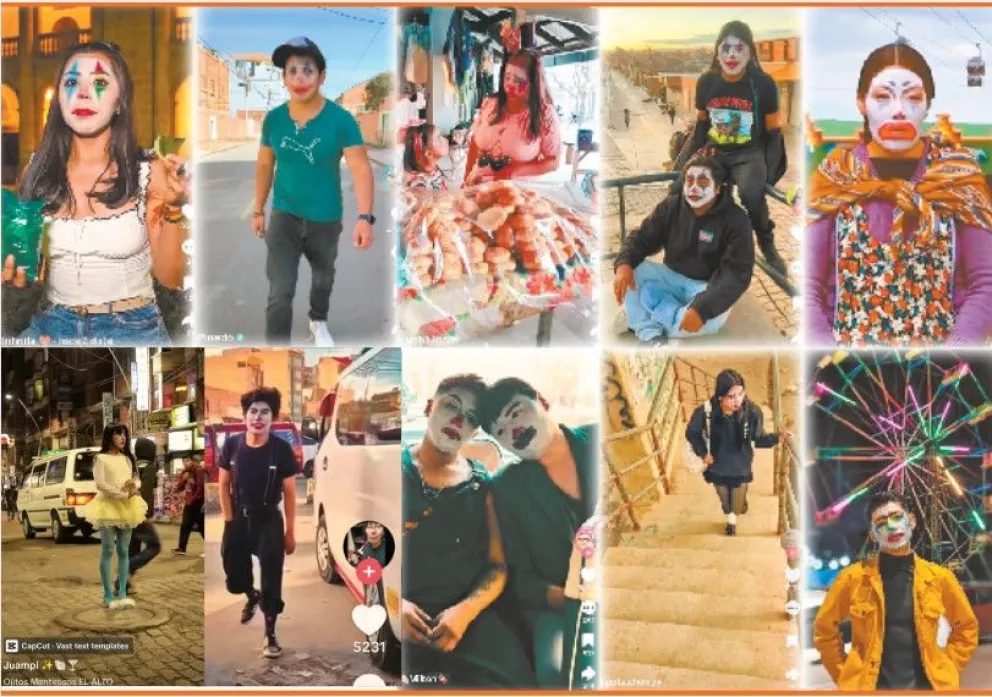 Una selección de los jóvenes que realizaron los videos de "Ojitos Mentirosos". Foto: Composición