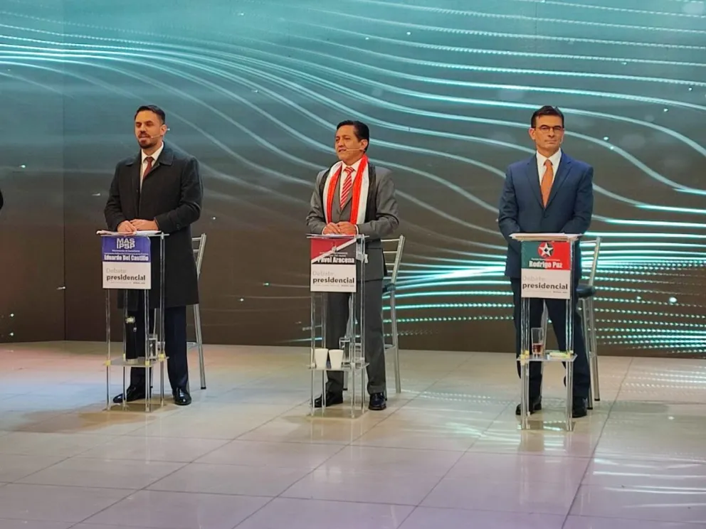 Tres de ocho candidatos acudieron al segundo debate electoral de cara a la primera vuelta. Foto: Archivo