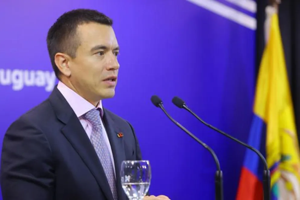 Foto de archivo del presidente de Ecuador, Daniel Noboa. EFE/ Gaston Britos