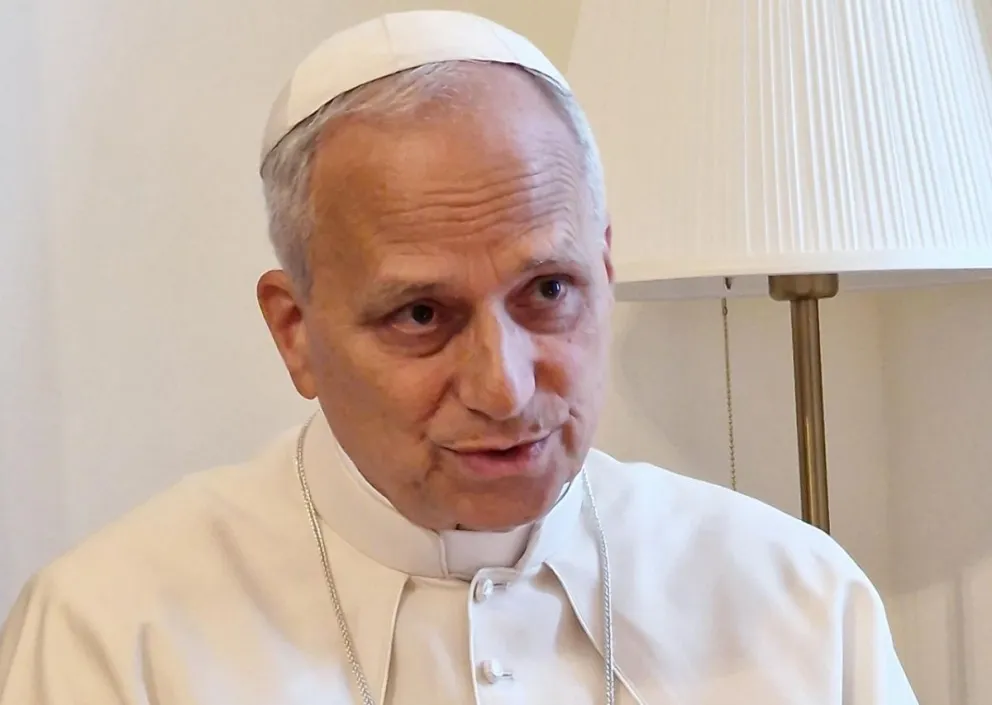 Fotografía cedida que muestra al papa León XIV. Foto: EFE