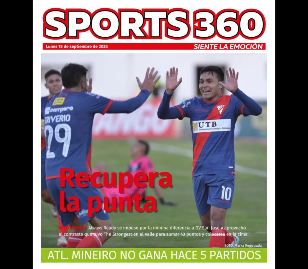 Héctor Bobadilla, el autor de la única conquista del encuentro disputado en Oruro. Foto: APG