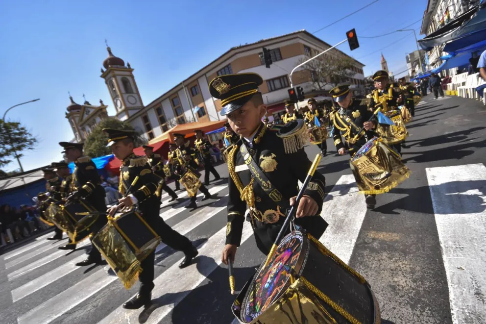 Un desfile anterior en homenaje a Cochabamba. Foto: APG