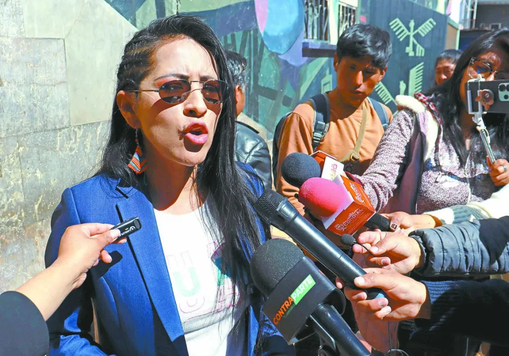 La exministra de Culturas y actual concejal de El Alto Wilma Alanoca Mamani. Foto: Archivo
