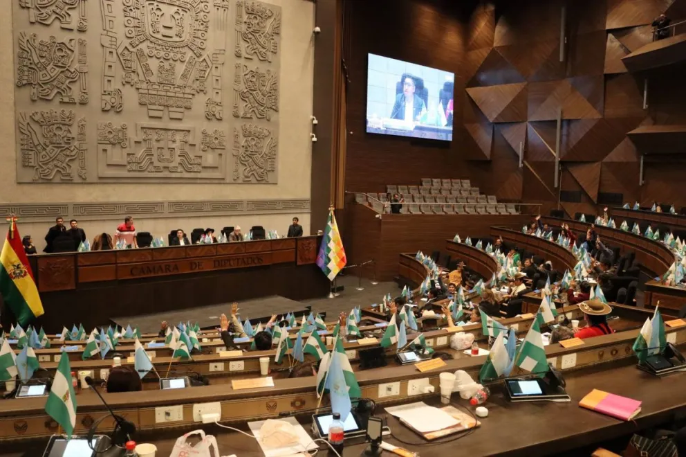 Una de las últimas sesiones del pleno de la Cámara de Diputados. Foto: ABI / Archivo CdD
