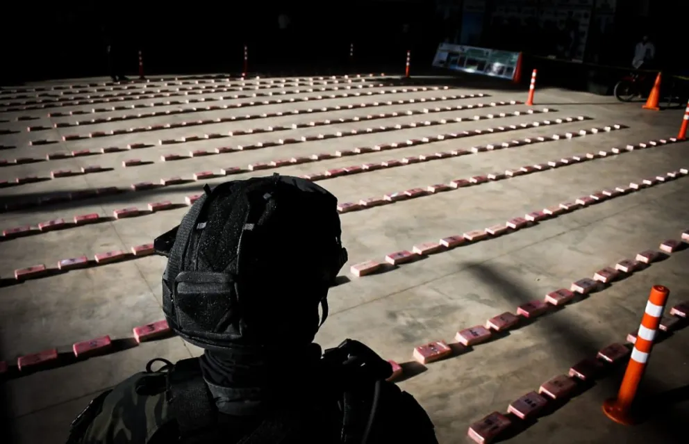 Fuerzas antidroga durante un operativo antidroga. Foto: Ministerio de Gobierno