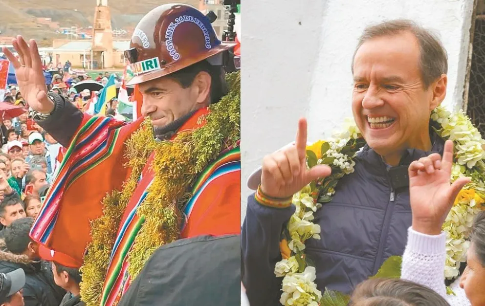 Los candidatos a la presidencia por Bolivia. Fotos: Paz / Libre
