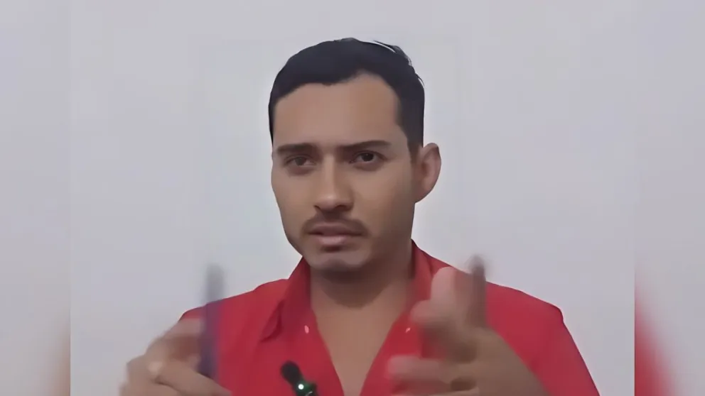 Yasser "Coco" Vásquez en el video que lanzó este martes. FOTO: Captura de video