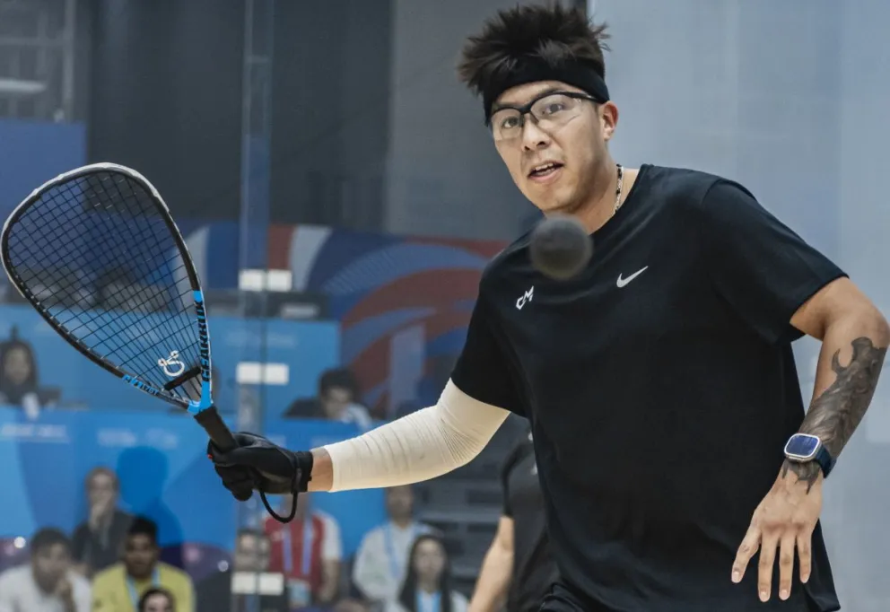 Moscoso en un partido de los Juegos Mundiales en China. Foto: Archivo Digital.