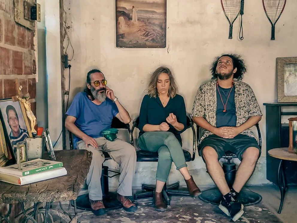 Los tres protagonistas de la película. FOTO: Producción El Último Blues del Croata