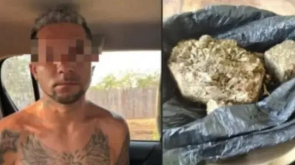 El ciudadano brasileño Weberton Santana da Silva, aprehendido ayer en Riberalta. Foto: ABI