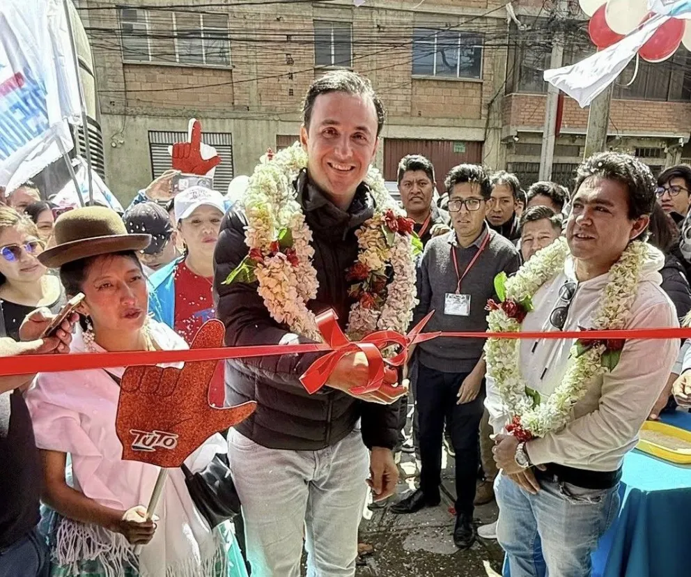 Velasco, en una inauguración. Foto: RRSS del político 