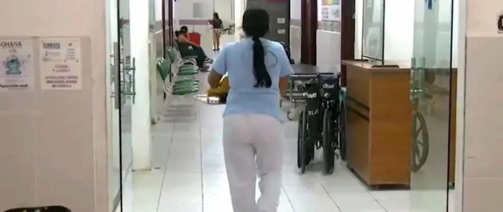 Hospital de Cotoca donde la menor que fue agredida recibe atención. Foto Unitel