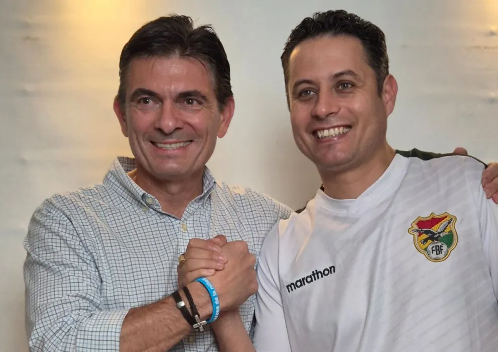 Rodrigo Paz y Edman Lara. Foto: Rodrigo Paz