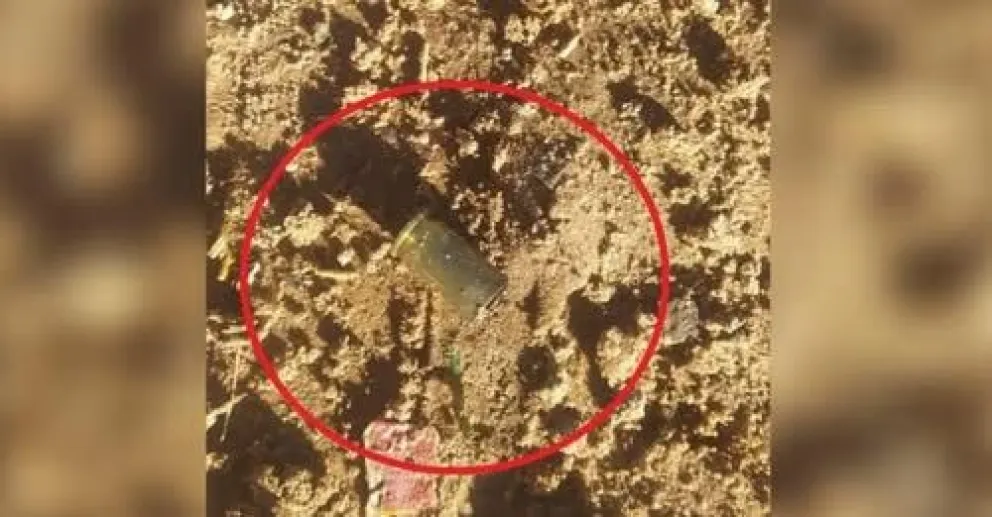 En la escena del hecho fue hallado un proyectil de calibre 9 mm. Foto: Revista Buenos Días (CTV)