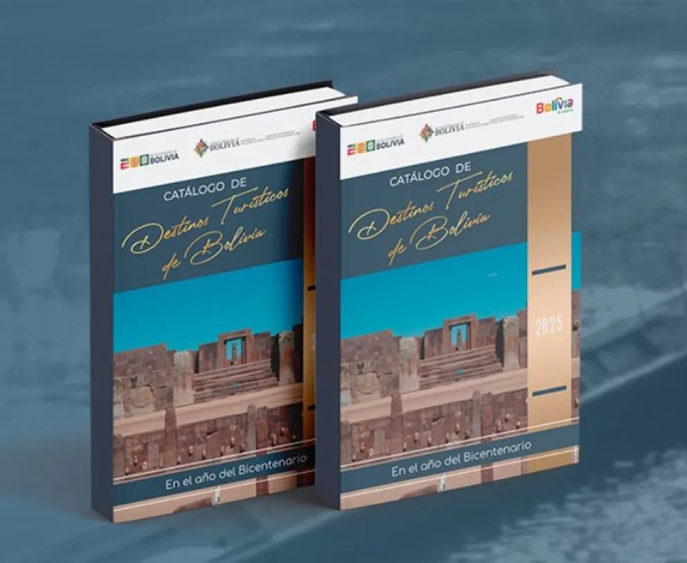 El Catálogo de Destinos Turísticos de Bolivia presentado por el Ministerio de Relaciones Exteriores. Foto: ABI 