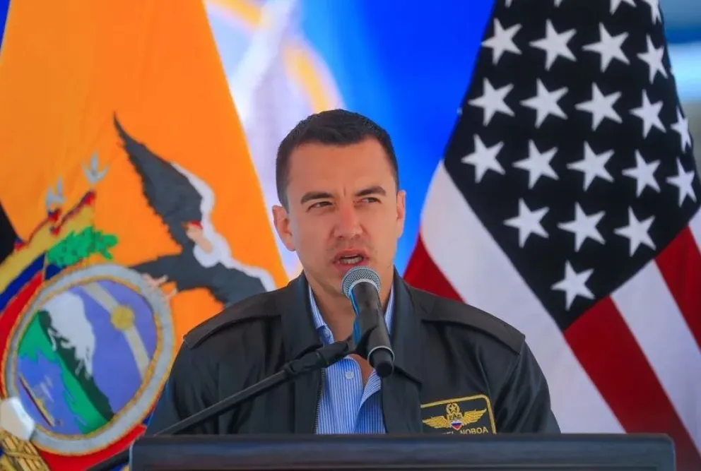 El presidente de Ecuador, Daniel Noboa. Foto: EFE