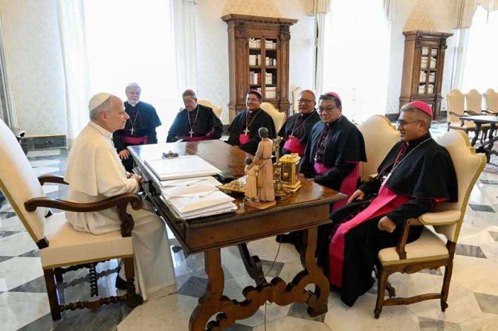 El Papa León XIV escuchó a los obispos bolivianos. Foto: Conferencia Episcopal Boliviana