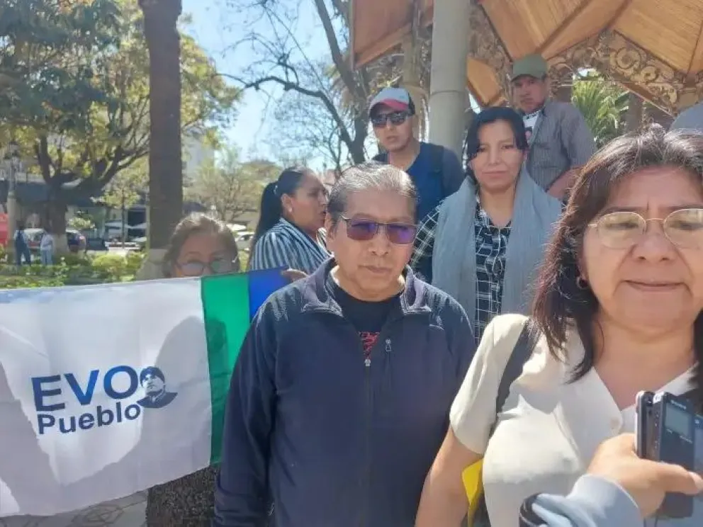 Seguidores de Evo Pueblo en una concentración anterior en Tarija. Foto: El Periódico