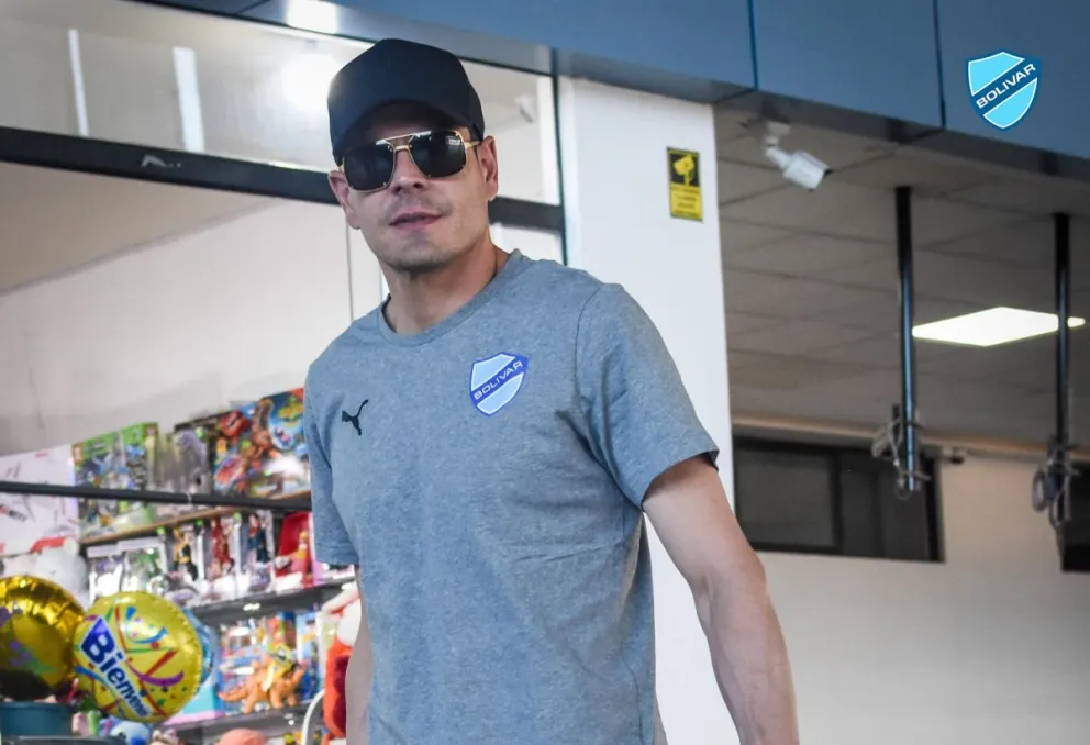 Lampe en un viaje anterior. Foto: Club Bolívar.