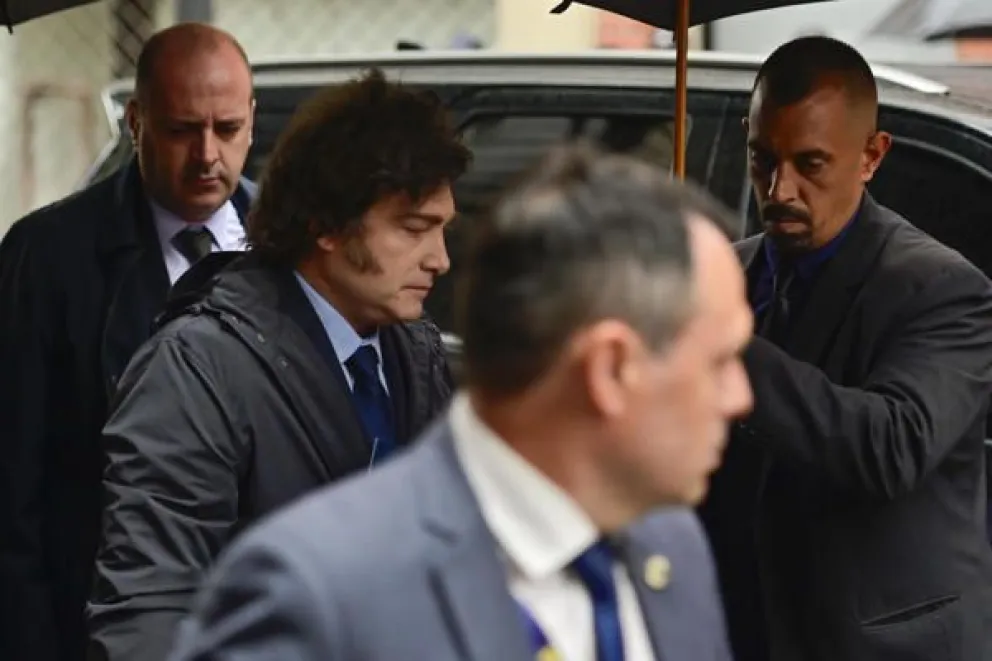 Fotografía de archivo del presidente de Argentina, Javier Milei (2i), en Buenos Aires (Argentina). EFE/Matías Campaya