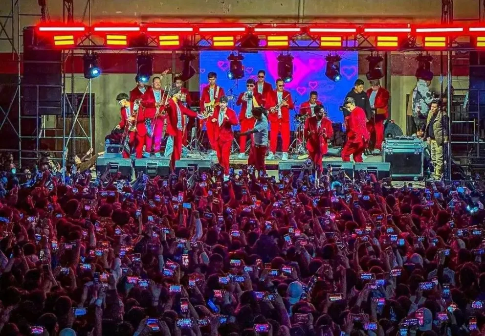 El concierto de musical Sangre Cumbiera, donde sucedió la tragedia. Foto: RRSS