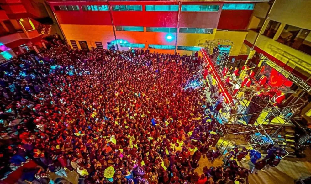 Una imagen del concierto de Sangre Cumbiera, este domingo en Oruro. Foto: RRSS