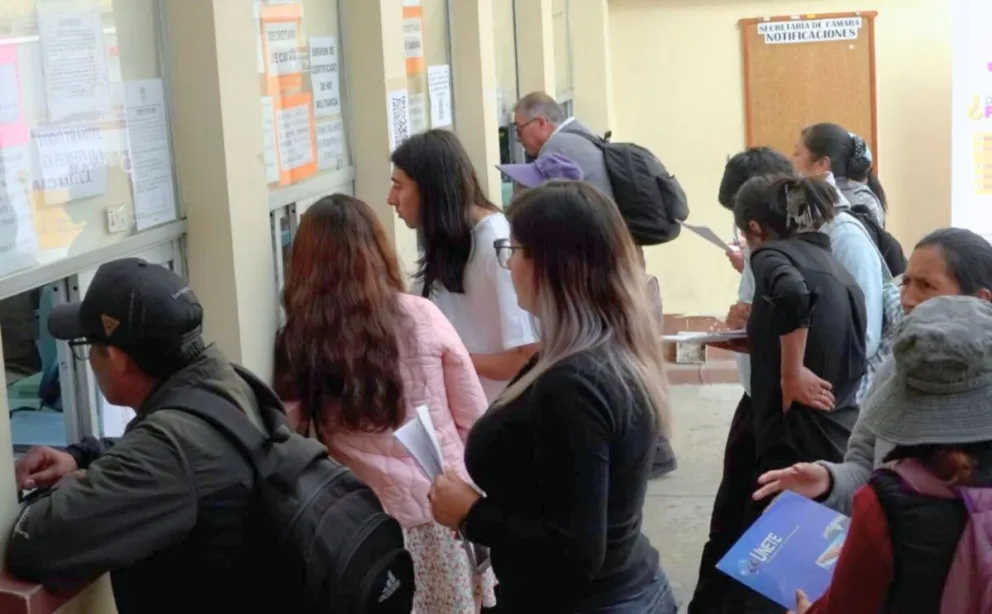 Ventanilla del TED. FOTO: TED La Paz