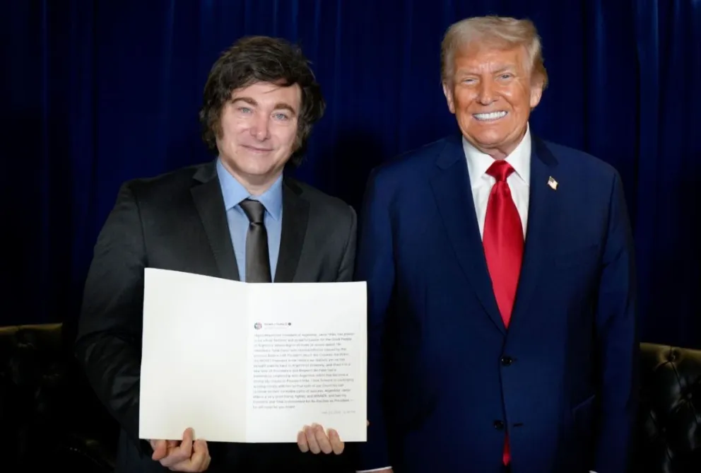 Imagen que posteó Milei en su cuenta de X este martes.