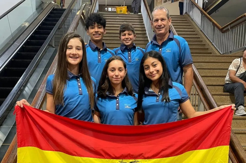 El equipo nacional previo a su viaje a Colombia. Foto: Federación Boliviana de Golf.