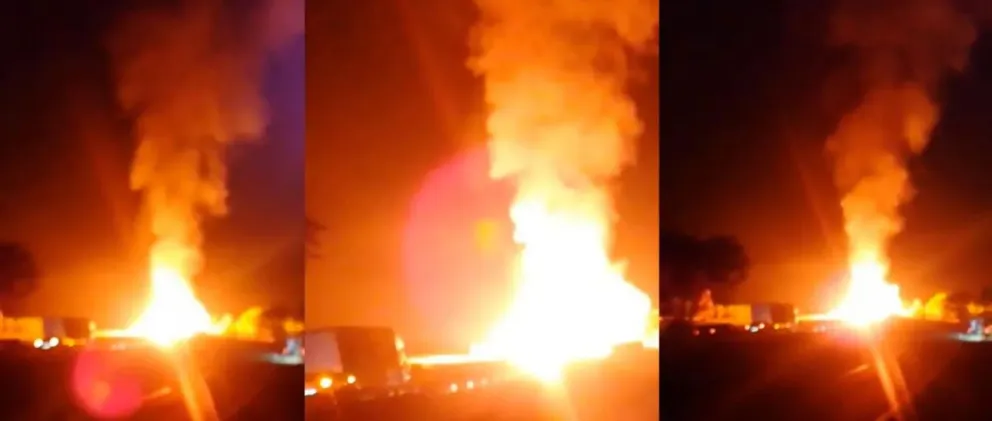 Secuencia del accidente. FOTO: Captura de video de la red Unitel 