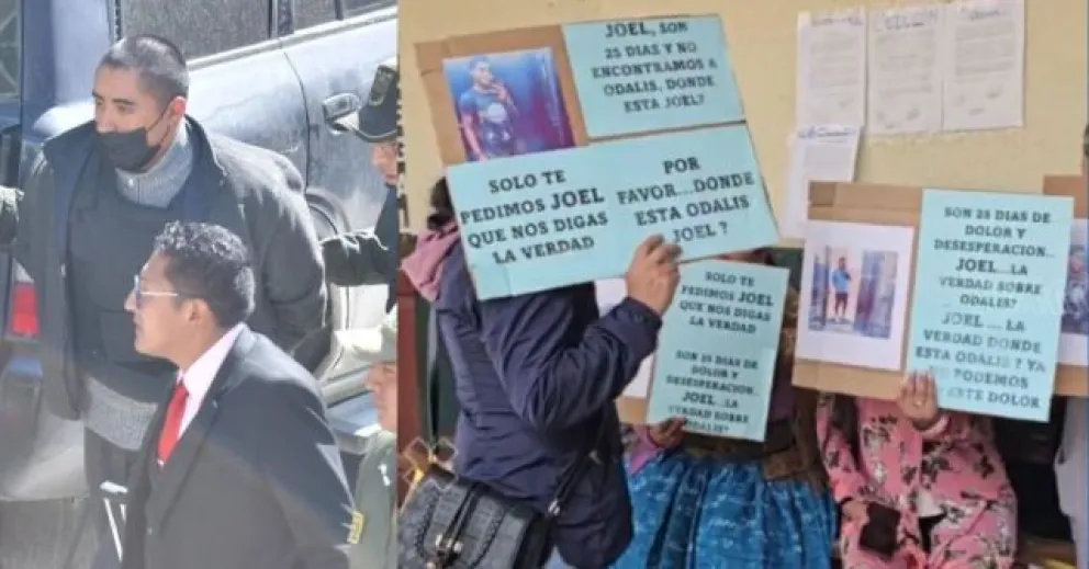 Personas reclaman justicia en el caso de la joven desaparecida. Foto: RRSS