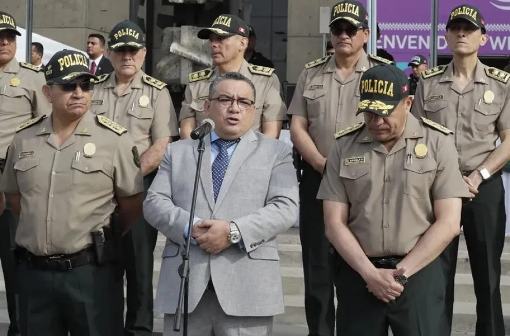 El ministro de Justicia y Derechos Humanos de Perú, Juan José Santiváñez. Foto: EFE