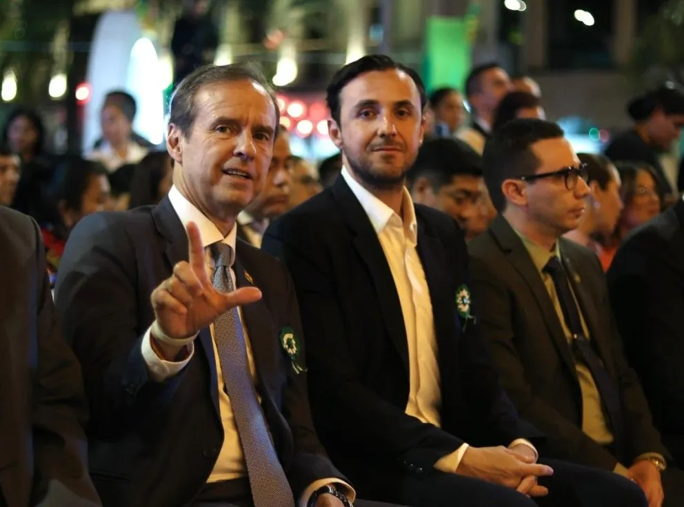 Tuto junto a Velasco, esta semana. Foto: RRSS de Quiroga 