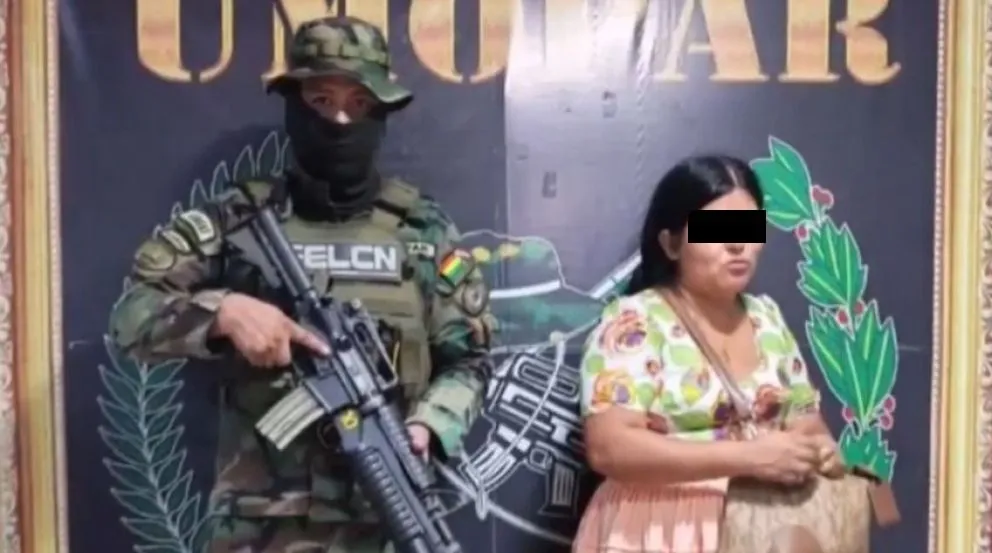 Elba Terán fue detenida el pasado domingo en Chipiriri. Foto: ABI
c