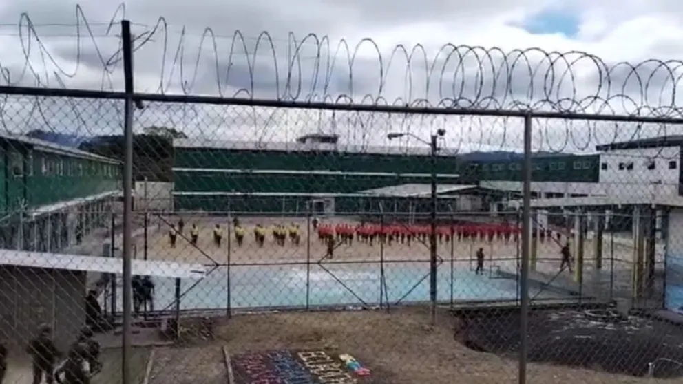 Cárcel de Esmeraldas, Ecuador. (Captura de video del Ejército de Ecuador)