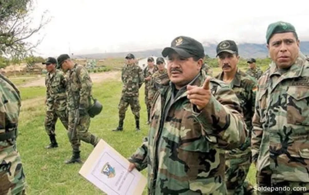 Felipe Cáceres cuando era Viceministro de Defensa Social. Foto: ABI