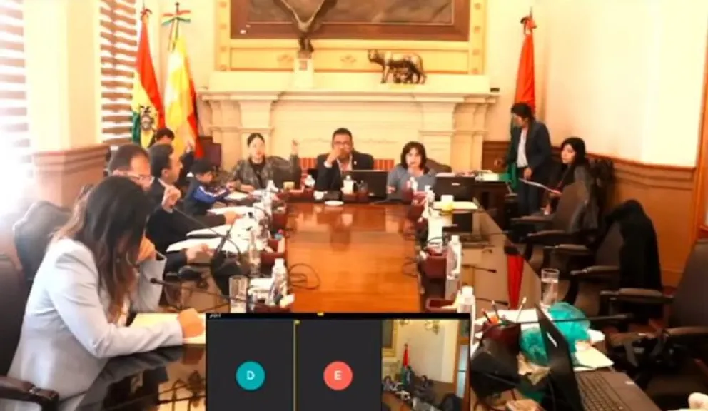 Sesión del Concejo la mañana de viernes. Foto: captura