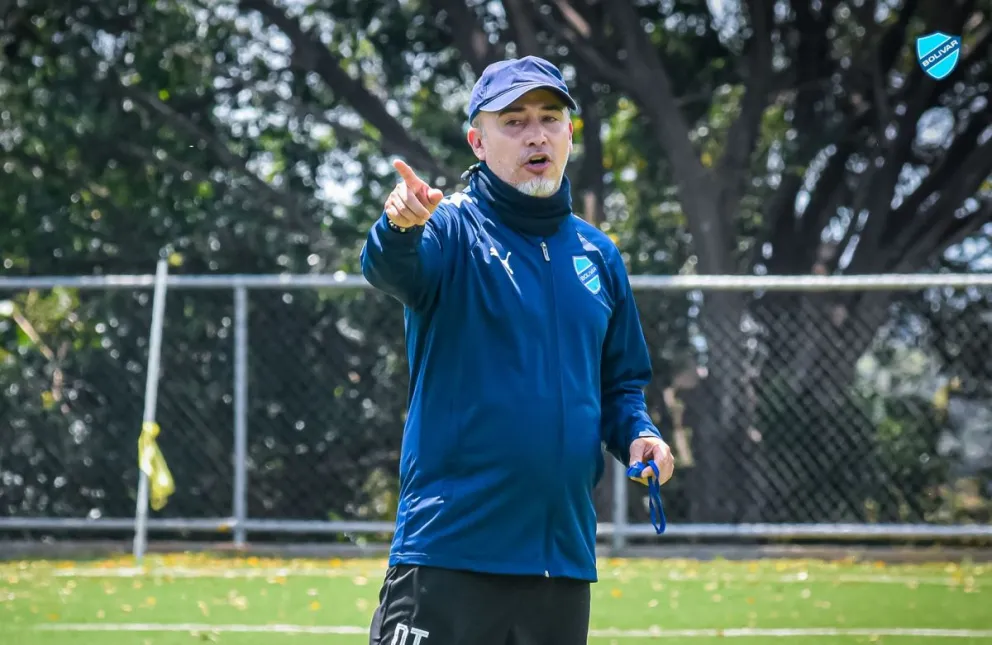 Robatto durante una práctica anterior. Foto: Club Bolívar.